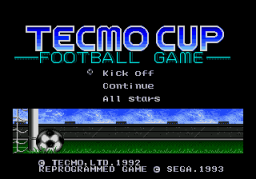 Tecmo Cup Football Game (Unreleased)